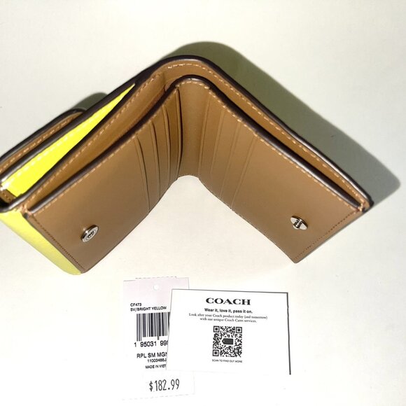 NWT COACH NEW Small Morgan Snap Wallet - Picture 12 of 16